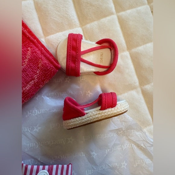 American Girl Nanea Red and White Swim Set - Picture 4 of 6